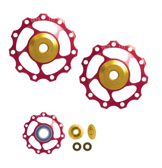 kladky měniče FORCE Al 11z keram. ložiska, červené