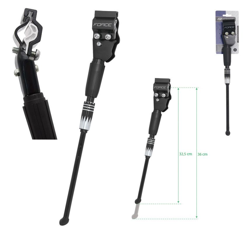 stojan FORCE BAL 24-29" Al zadní+redukce, černý