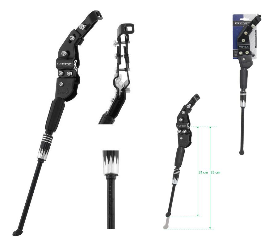 stojan FORCE NEO 24-28" Al zadní+redukce, černý