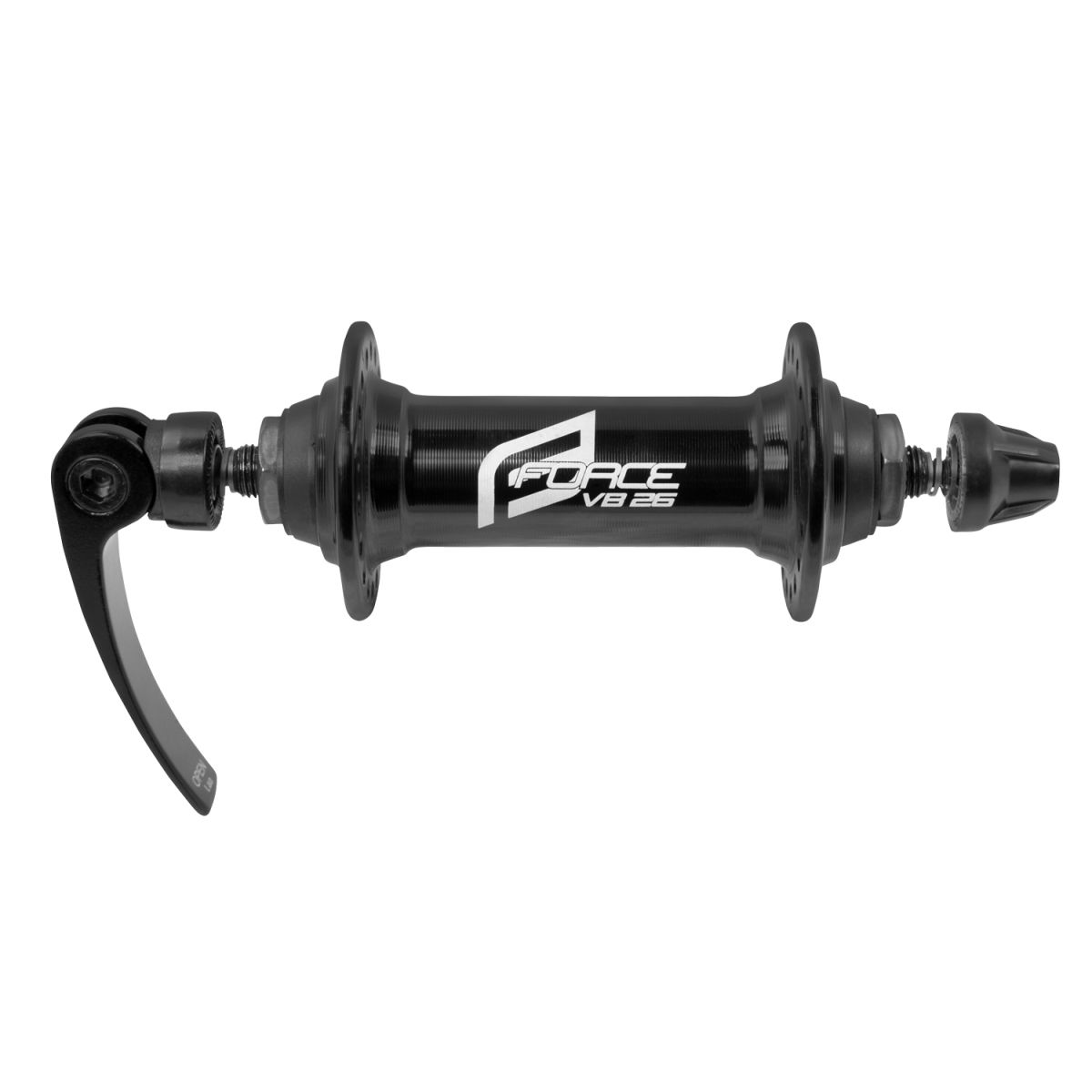 náboj přední F. VB-26 s gumovou krytkou 36d,černý FORCE