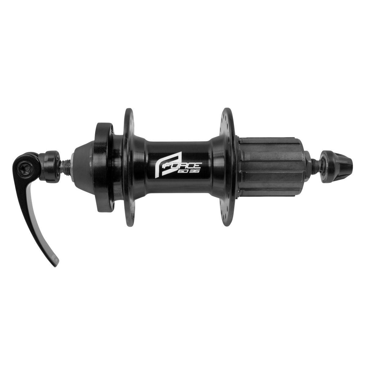 náboj zadní FORCE 6D-36 kazetový, 36d, černý