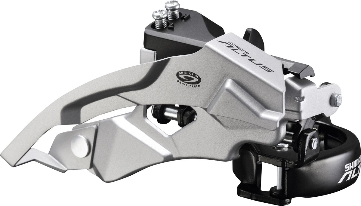 SHIMANO přesmykač ALTUS FD-M370 MTB pro 3x9 obj. 34,9/31,8 + 28,6 Top-swing dual pull 44/48 z