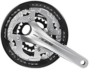 SHIMANO kliky ALIVIO FC-T4060-T integr.klika 3x9 175 mm 48x36x26z bez BB misek s krytem černé