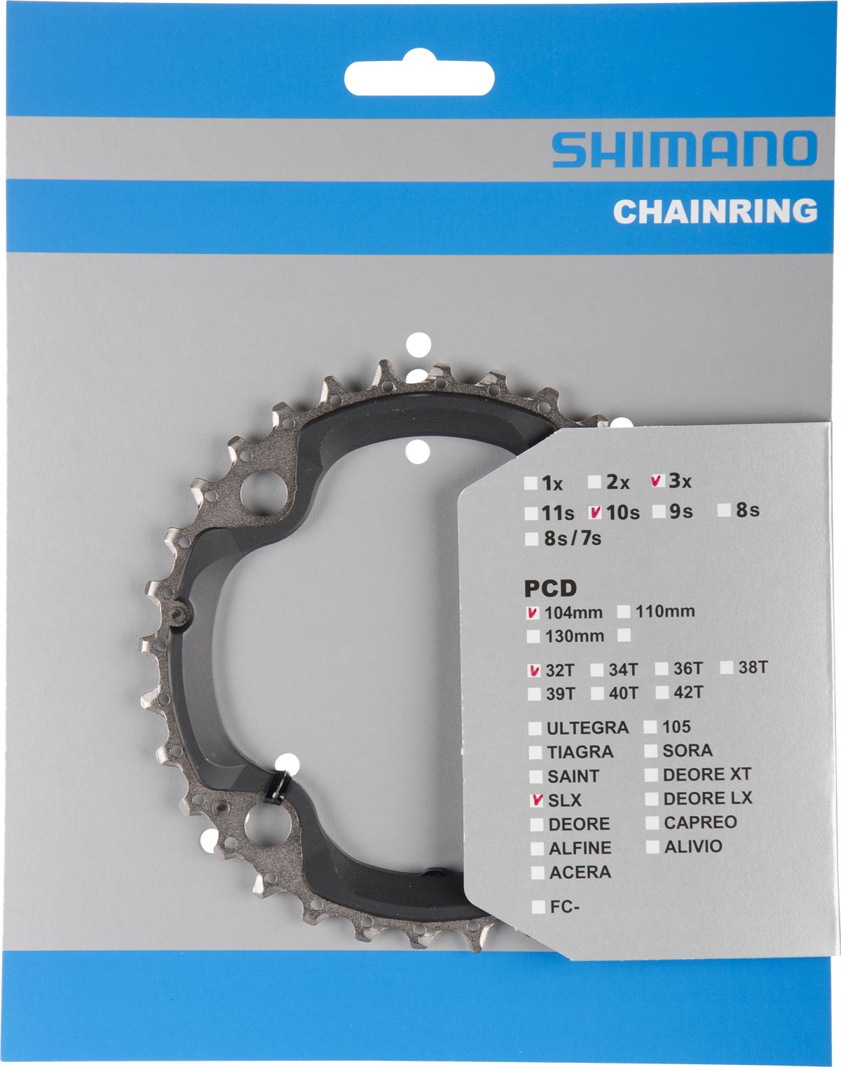 převodník shimano SLX FC-M670 32 zubů