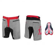 kraťasy F MTB-11 s odnímatelnou vložkou,sv.šedé XS FORCE
