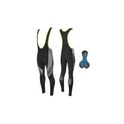 kalhoty FORCE F85 se šráky s vložkou, černo-šedé S