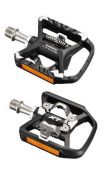Pedály Trekové Shimano XT PDT8000 jednostrané s odrazkou vč. kufrů barva černá,DOPRAVA OD 79,-KČ