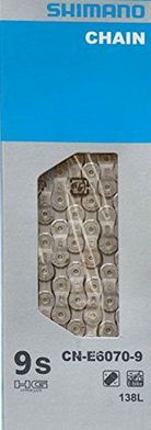 SHIMANO řetěz CN-E6070-9 pro E-BIKE 9 rychl 126 čl.,4524667669166