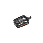 pedály FORCE TREK plast PROTISKLUZ, černé