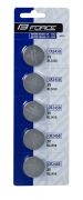 baterie FORCE mincové CR2025 / 3V 1 x 5 ks