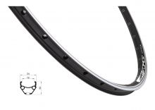 ráfek FORCE PRIME 622x19 32děr, černý