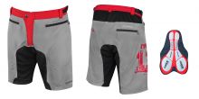 kraťasy F MTB-11 s odnímatelnou vložkou,sv.šedé XS FORCE