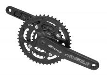 kliky FORCE NINE3.2 Al 44/32/22z s osou 175mm,čern