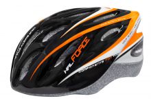 přilba FORCE HAL, černo-oranžovo-bílá XS - S