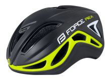 přilba FORCE REX, černo-fluo, S-M