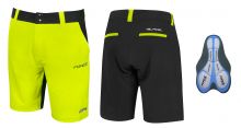 kraťasy F BLADE MTB s vložkou,černo-fluo XS