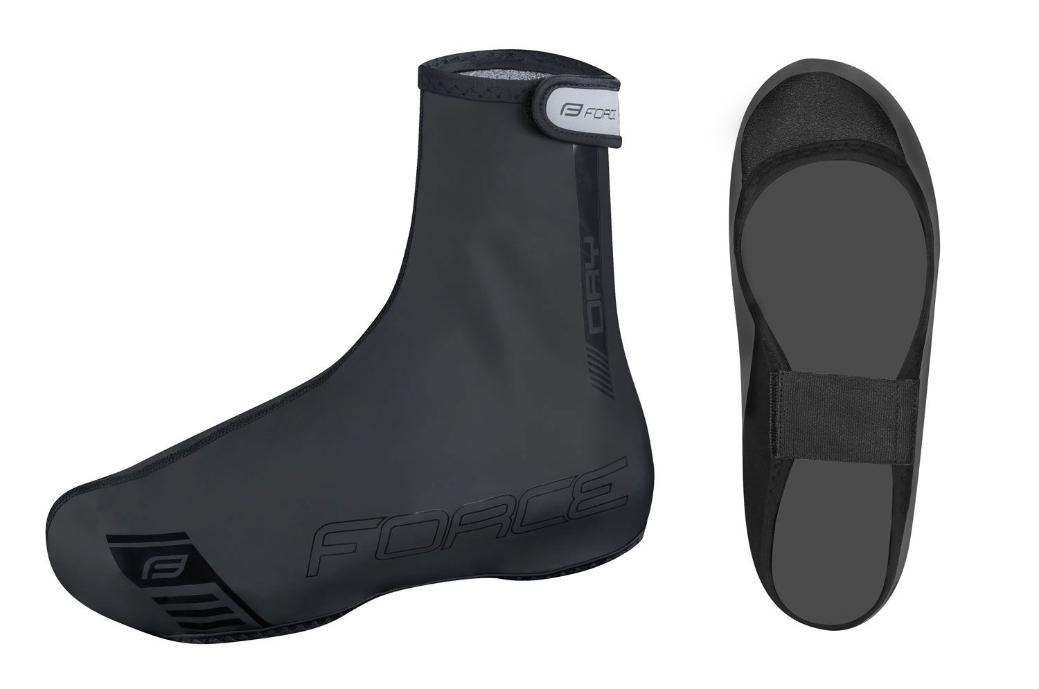 návleky treter FORCE PU DRY, černé XL