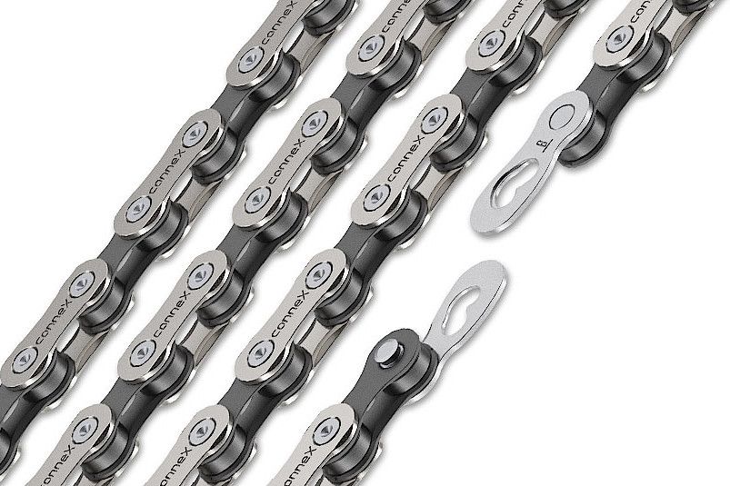 řetěz CONNEX 804 pro 8-kolo, stříbrno-černý