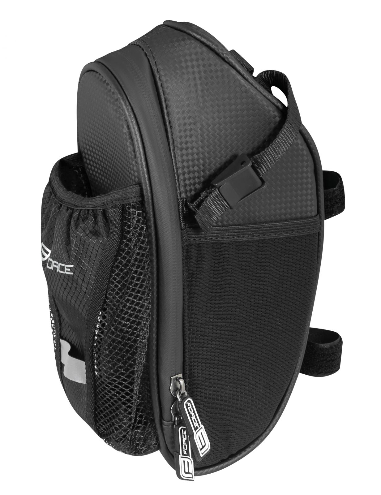 brašna pod sedlo FORCE FUSE+pouzdro láhve, černá