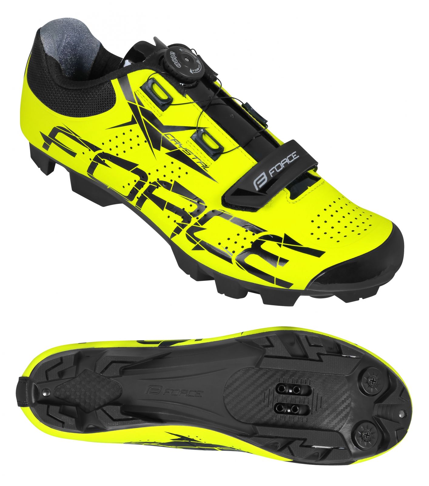 tretry FORCE MTB CRYSTAL, fluo 36