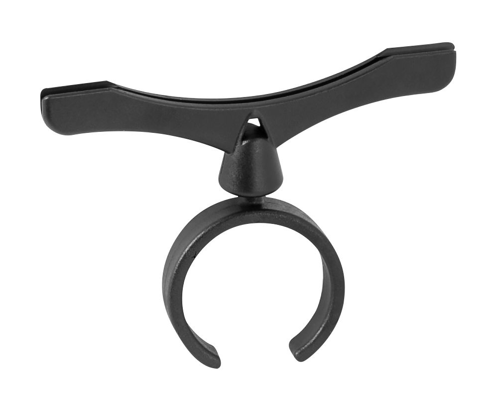 držák cenovky plastový pro 31,8 mm, 80 mm, černý FORCE