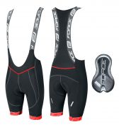 kraťasy F FAME se šráky a vložkou, črn-červené XS