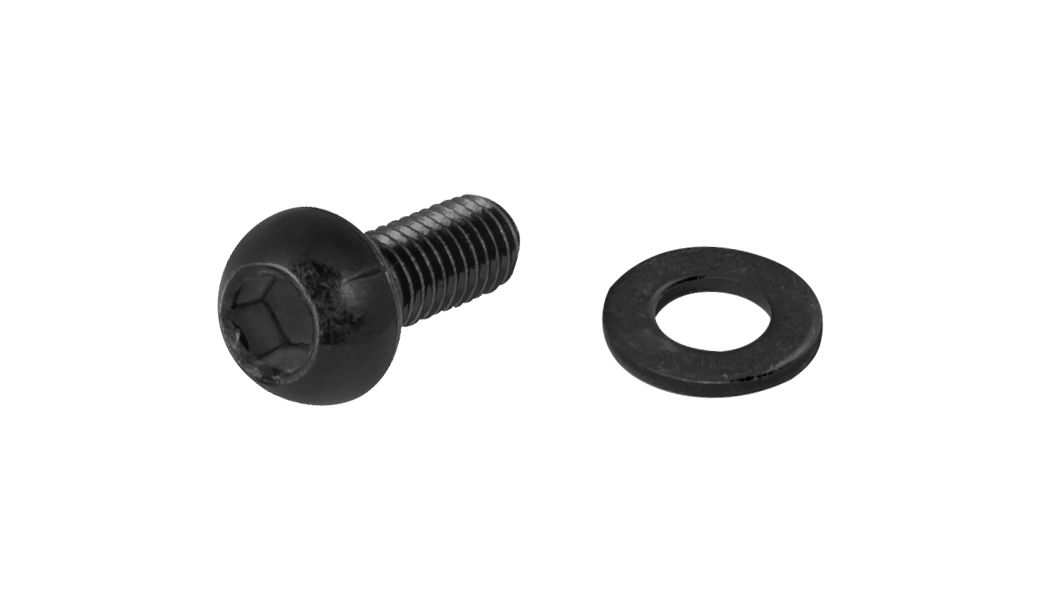 šroub košíku M5x12mm inbus, Fe, černý FORCE