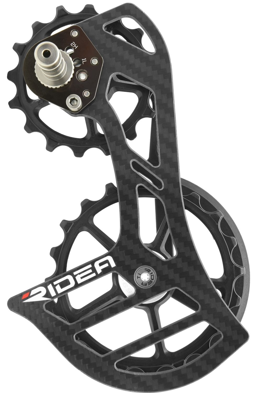 vodítko road OVERSIZE R6, 16z-20z, karbonové,černé RIDEA