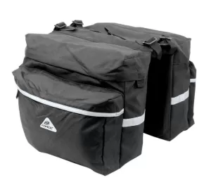 brašna-dvojbrašna zadní FORCE DOUBLE, černá 2x10 l