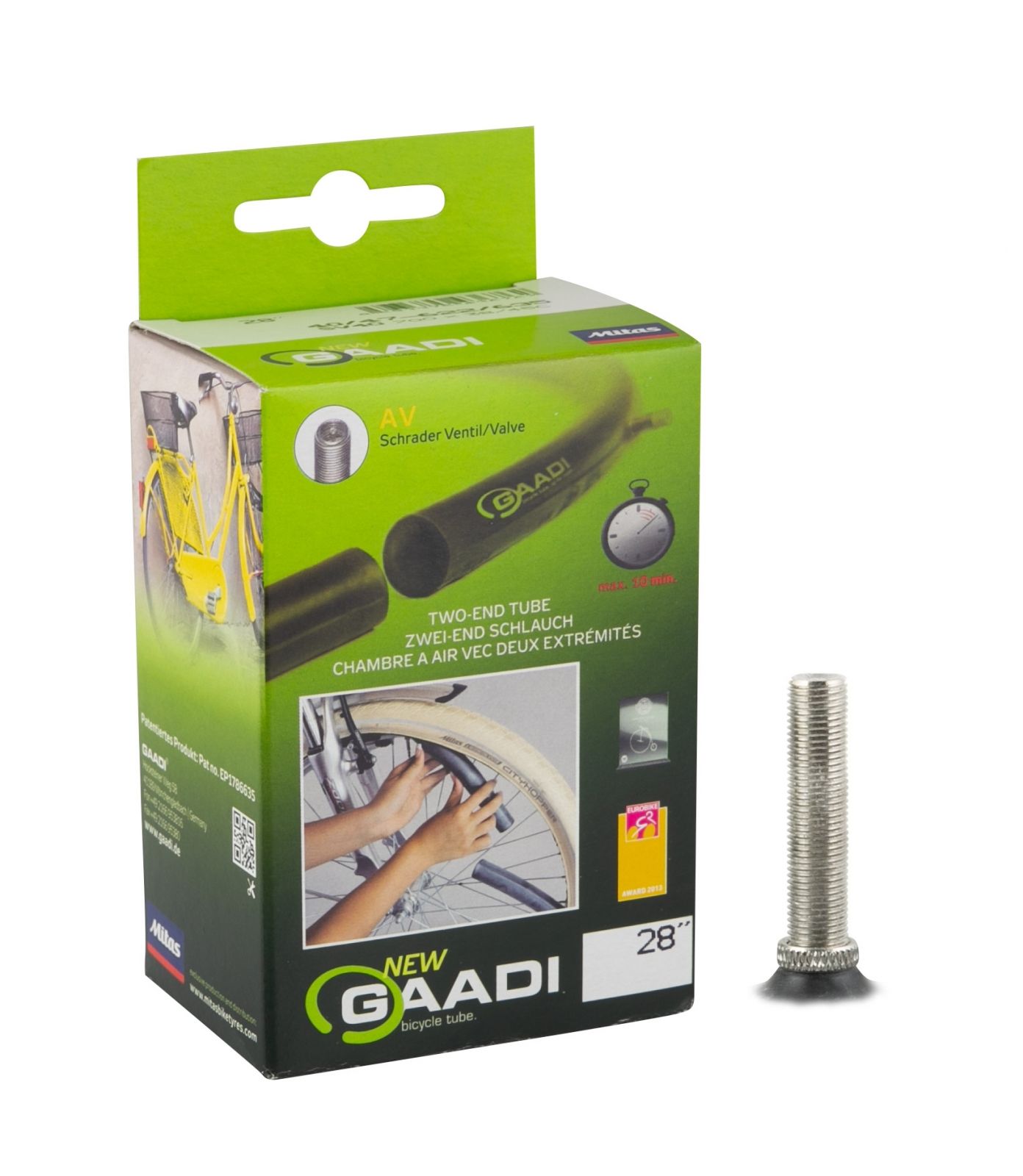 duše GAADI 700 x 38/45C, auto ventilek SV40 RUBENA