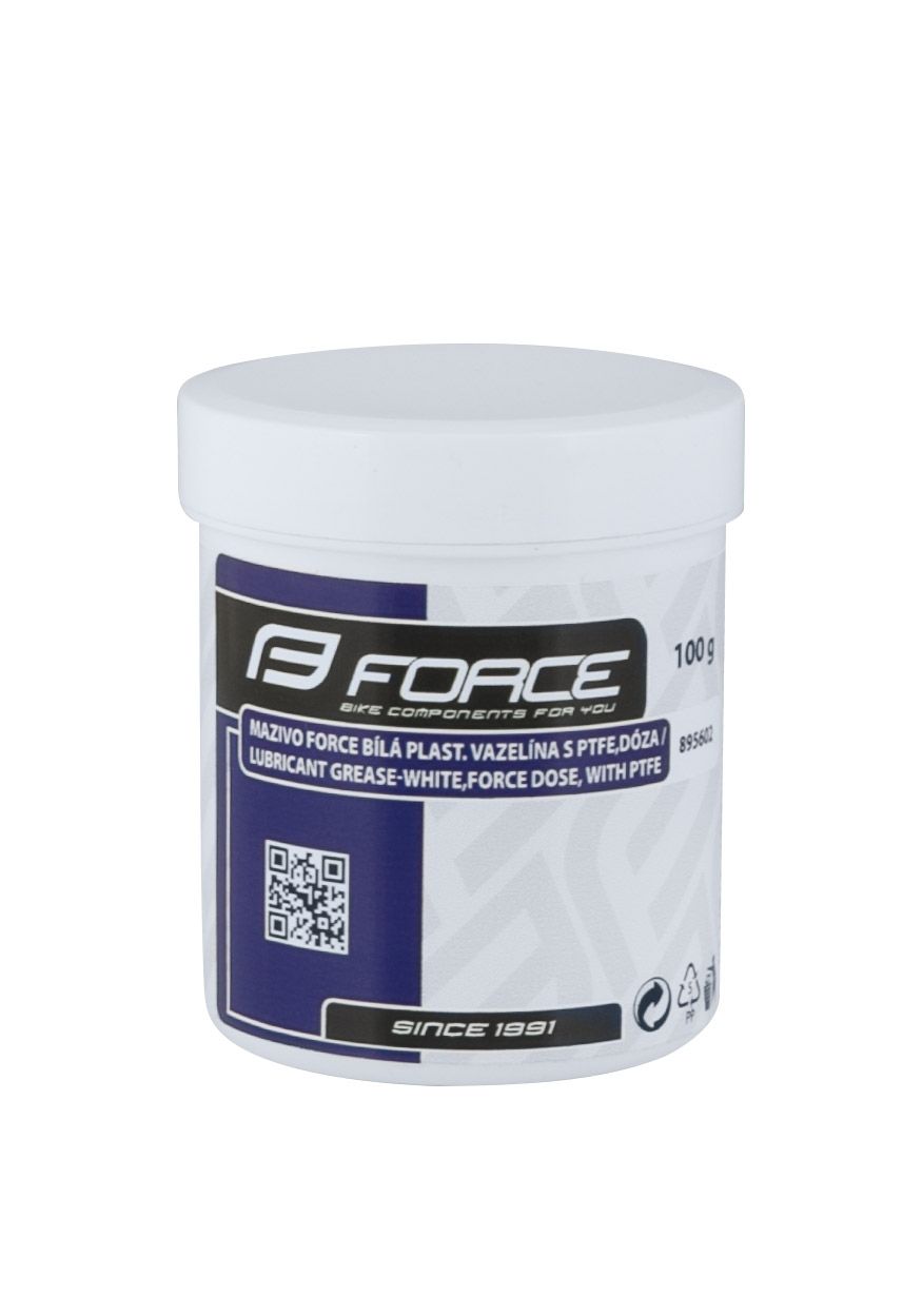 mazivo FORCE bílá plast. vazelína s PTFE,dóza 100g