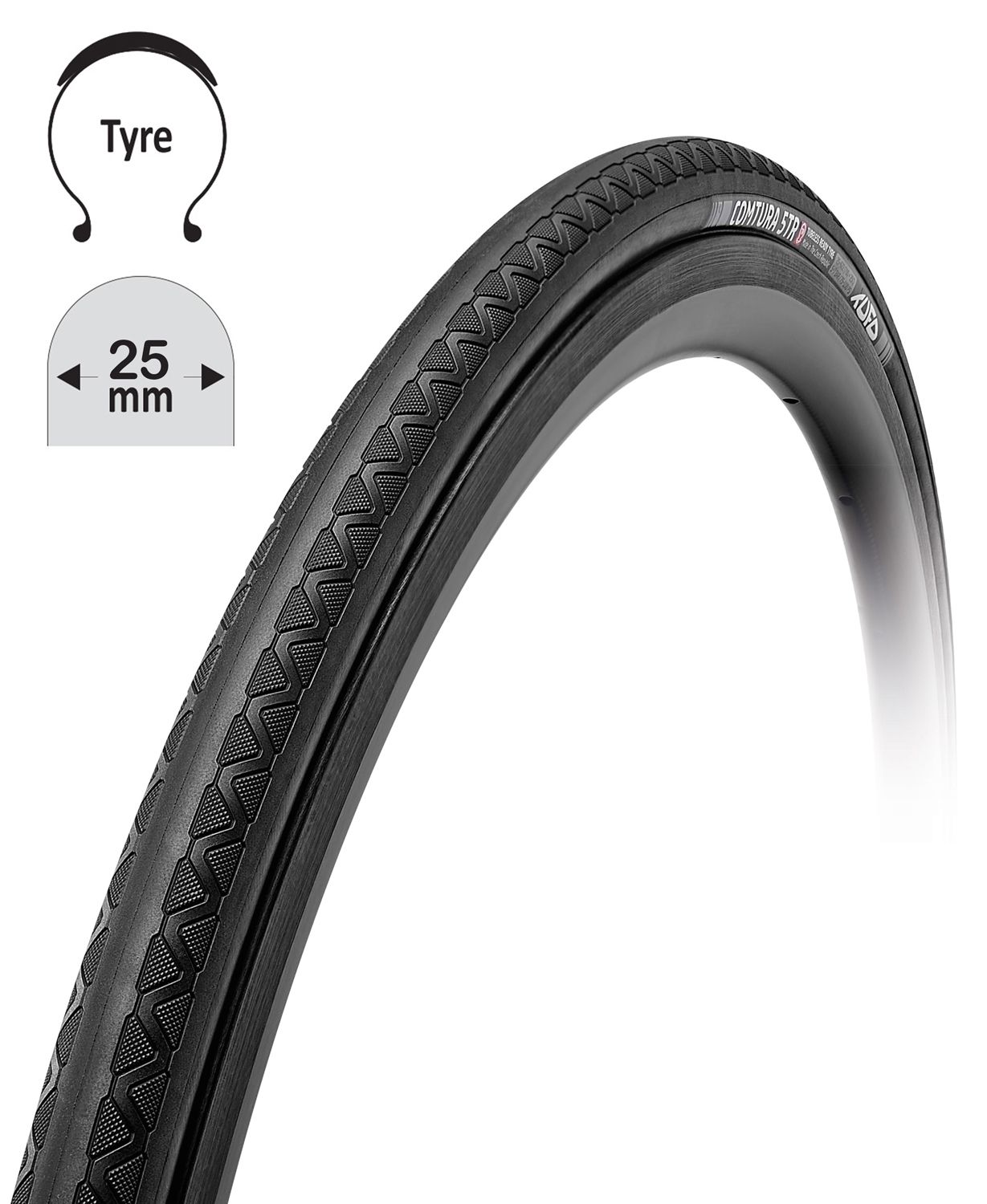 plášť TUFO Comtura 5TR25, 700x25C, kevlar, bezduš.