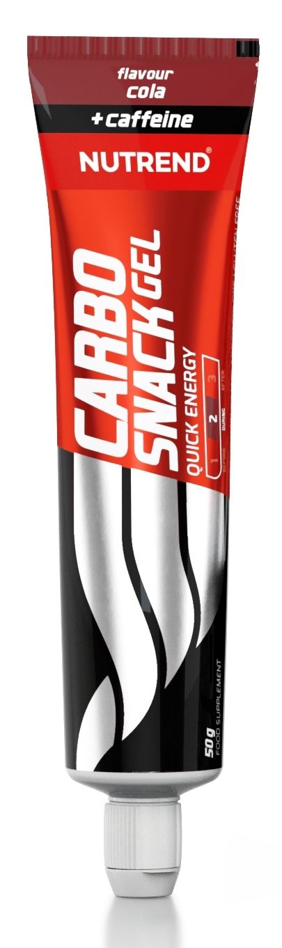 CARBOSNACK gel s kofeinem, tuba, cola, box, 12x50g NUTREND