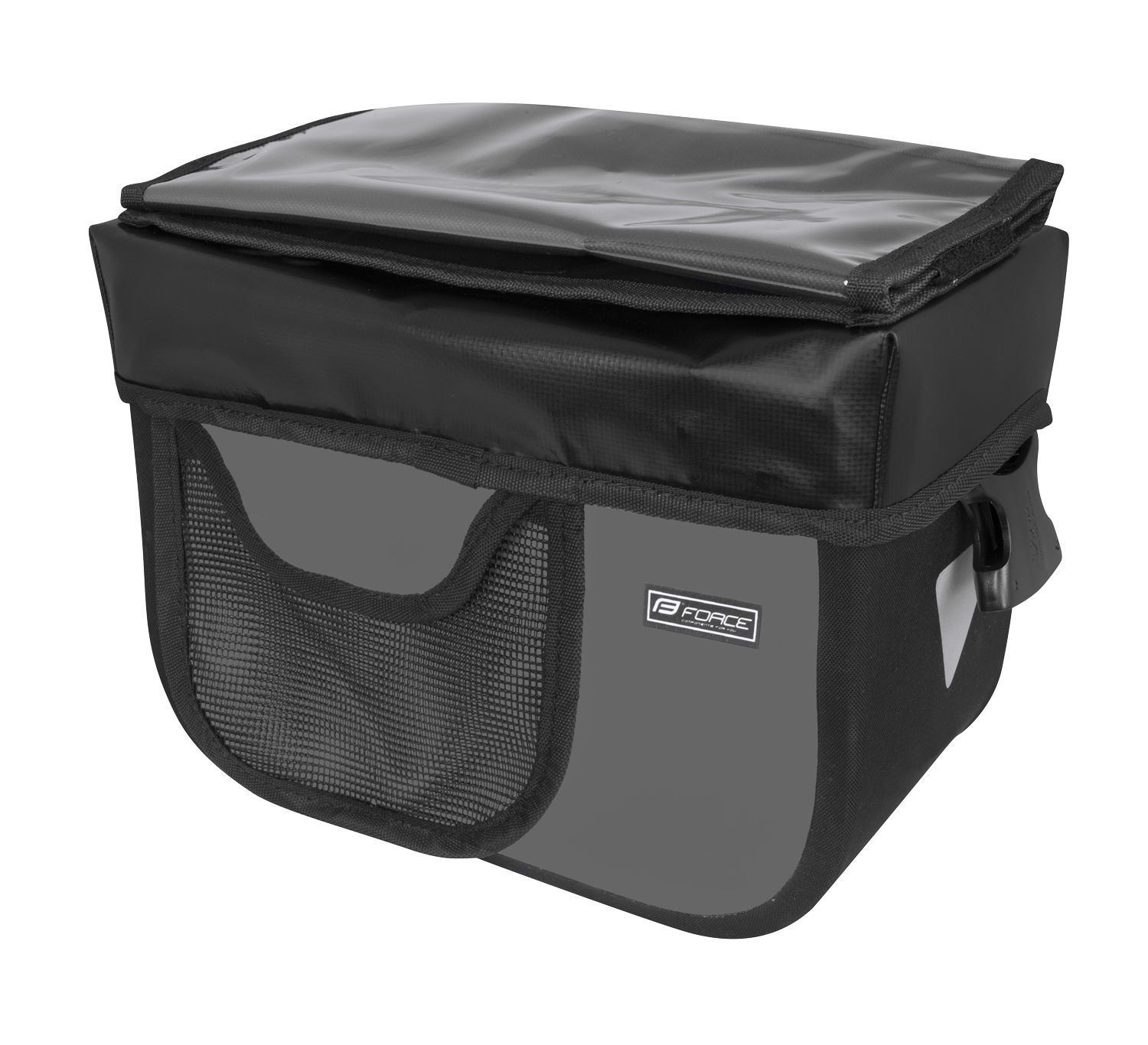 brašna na řídítka FORCE TRIP,klik držák,černo-šedá