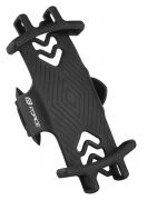 držák telefonu FORCE na představec, silikon črn.