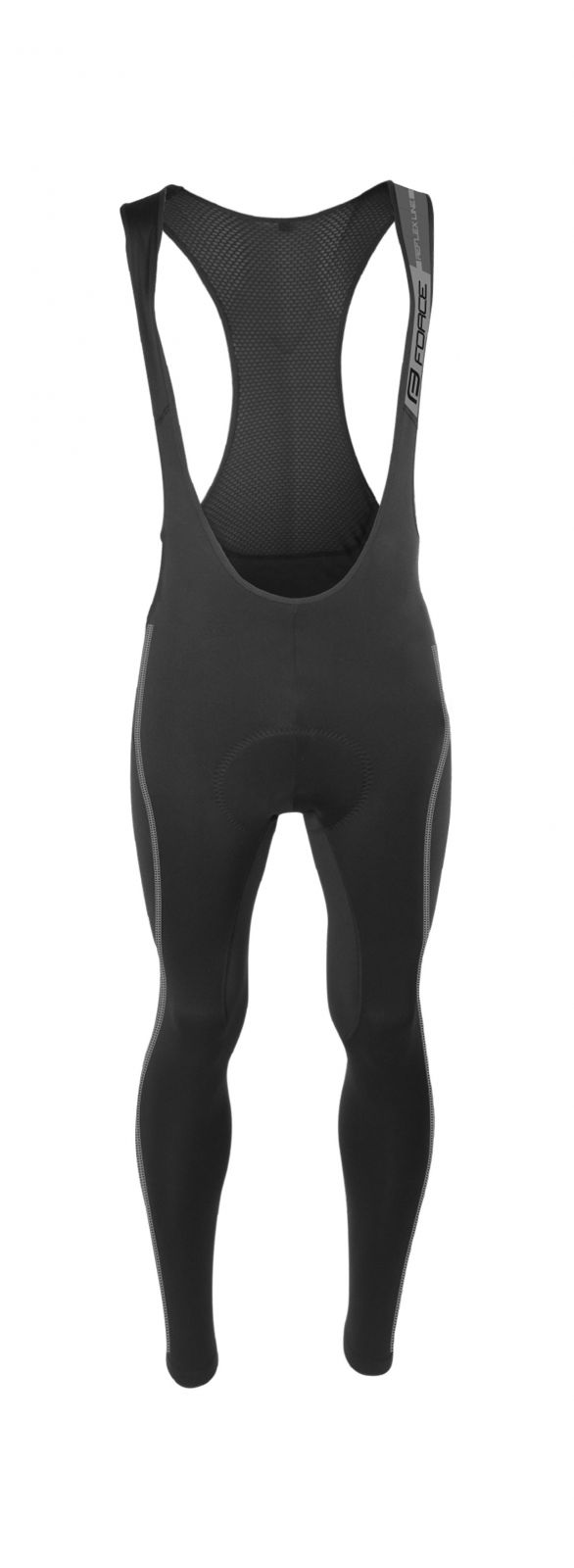 kalhoty F REFLEX LINE KID s vložkou,černé 128-140 FORCE