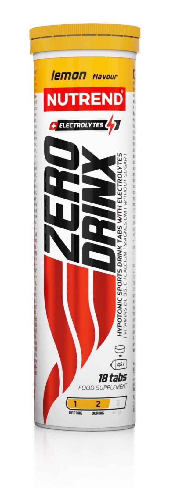 ZERODRINX TABS, citron, tuba obsahuje 18 tablet NUTREND