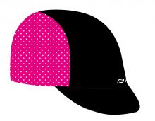 čepička s kšiltem F POINTS letní,černo-růžová L-XL