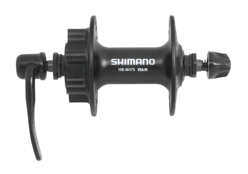 náboj přední HBM475 černý kot. 6 děr 32 děr SHIMANO