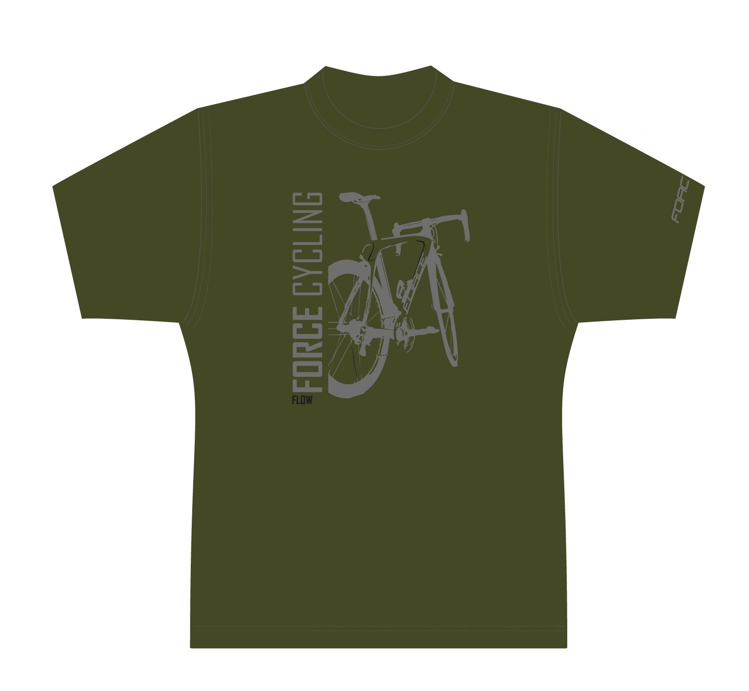 triko FORCE FLOW krátký rukáv,zelené XS