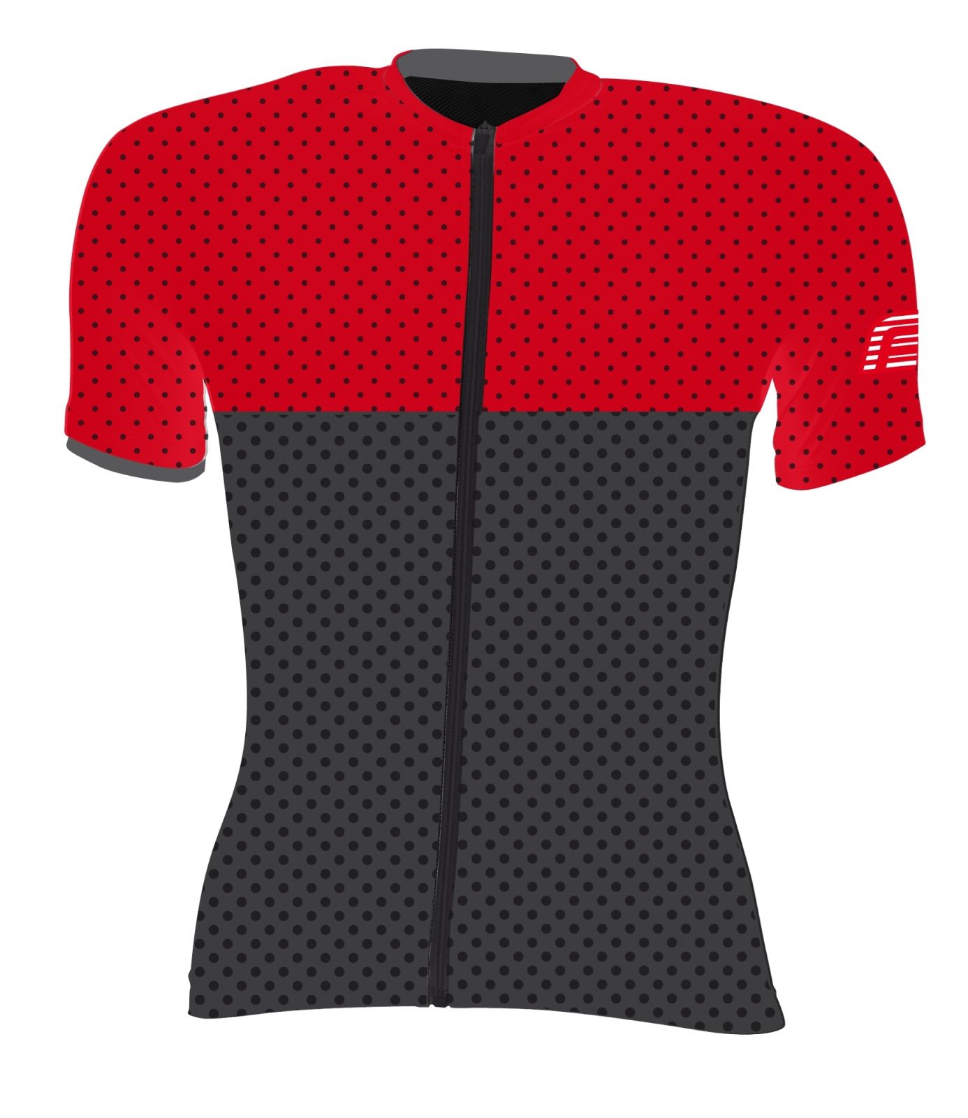 dres FORCE POINTS, krátký rukáv, červeno-šedý