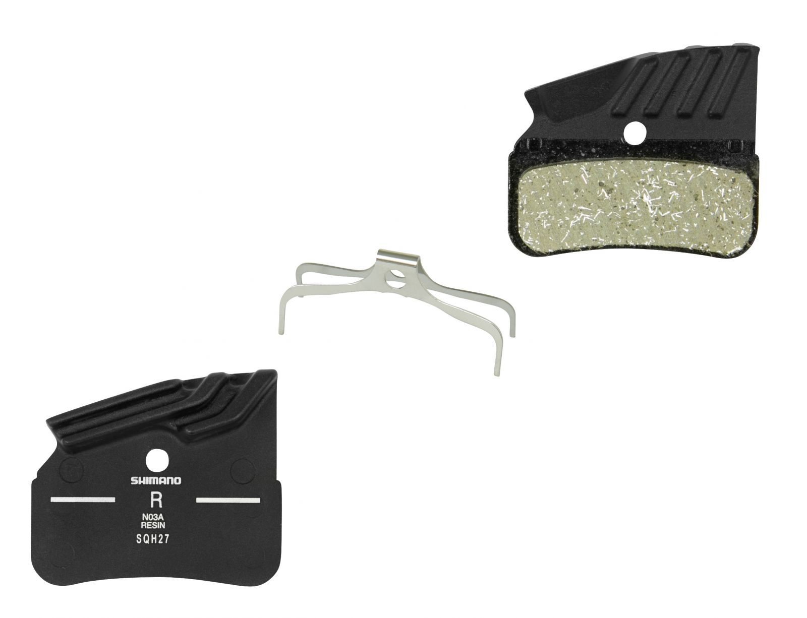 destičky brzd SH N03A polymer, s pružinou+chladič Shimano