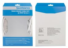 bowdeny+lanka brzdový set SH DA79 silniční, bílý SHIMANO
