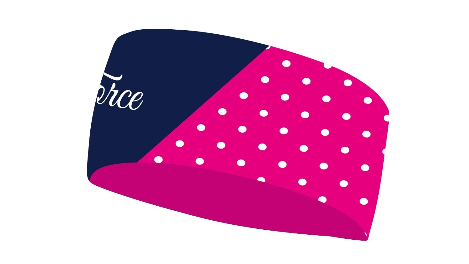 čelenka FORCE FIT POINTS sportovní, růž-mod UNI