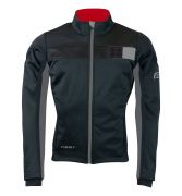 bunda FORCE FROST softshell pánská, černo-šedá L