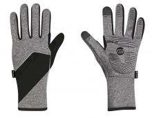 rukavice F GALE softshell, jaro-podzim, šedé XXL FORCE