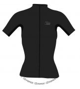 dres FORCE PURE dámský kr. rukáv, černý XL