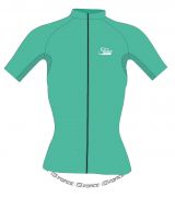 dres FORCE PURE dámský kr. rukáv, tyrkysový M