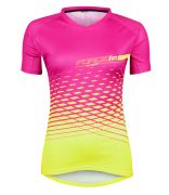 dres FORCE MTB ANGLE dámský, růžovo-fluo S