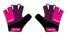 rukavice FORCE SECTOR LADY gel, černo-růžové XL